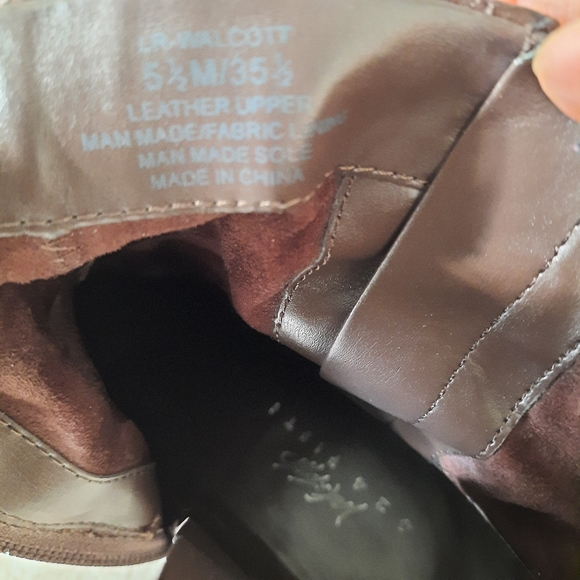 Lord and Taylor Brown Leather Ankle Boots - Picture 6 of 7